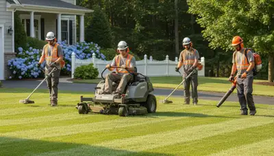 Olathe, KS tree service crew providing professional tree removal and lawn care support