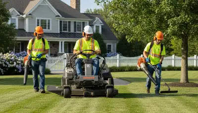 Tree service crew in Olathe, KS providing professional tree removal and trimming services