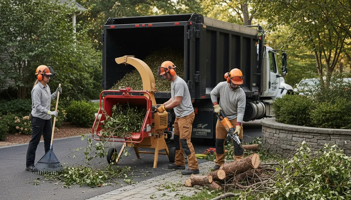 Overgrown shrub removal service in Olathe, KS for a clean, open yard space