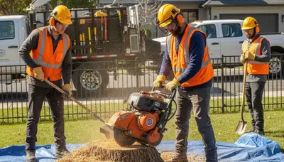 Stump removal service in Olathe, KS for safe, fast yard cleanup and residential tree stump removal