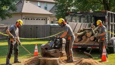 Stump removal service in Olathe, KS for safe, fast residential yard cleanup