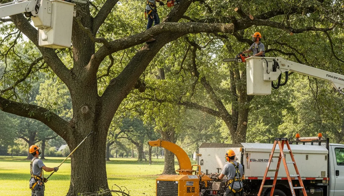Professional tree pruning in Olathe, KS by a local tree service crew
